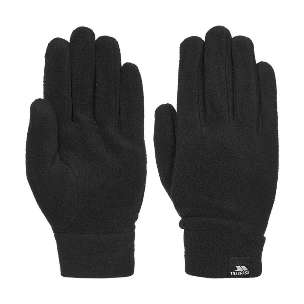 Trespass Mens Gaunt II Fleece Gloves / Black